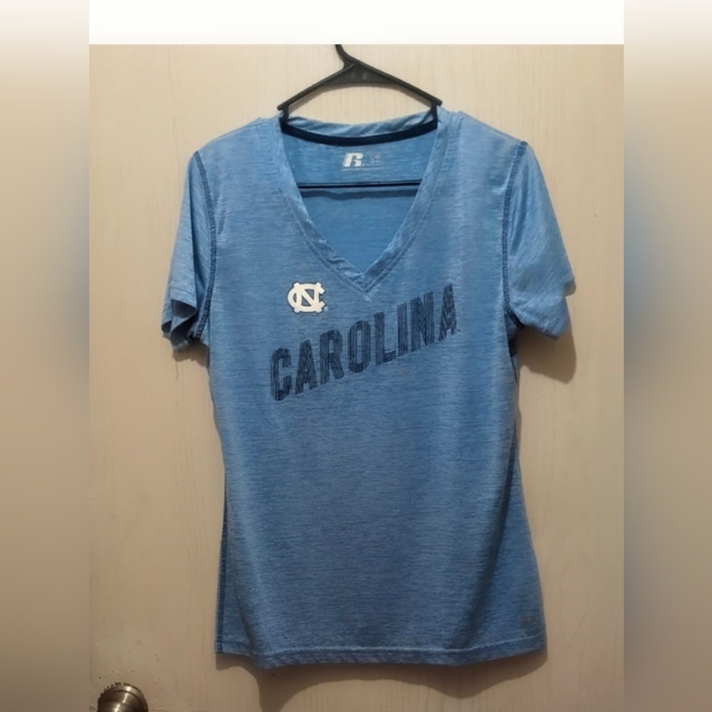 Russell Athletic Light Blue V-Neck Tee